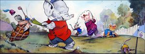 Golf Gone Wrong art by Harold McCready