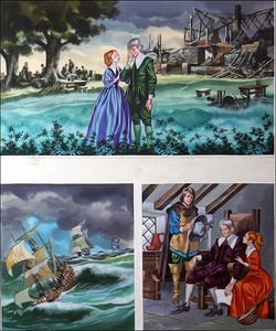 Beauty and the Beast - Destruction and Loss art by Ron Embleton