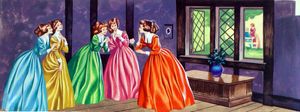 Belle's Jealous Sisters art by Ron Embleton