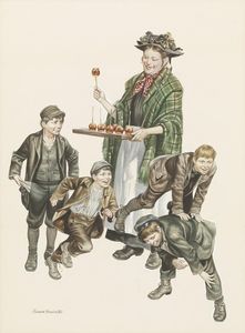 Toffee Apples art by Ron Embleton