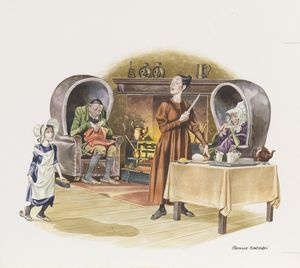 Bleak House - Child Labour art by Ron Embleton