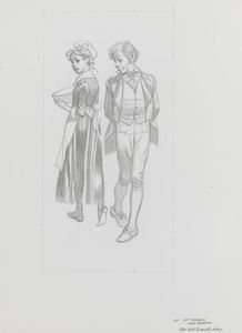 The Old Curiosity Shop - Christopher 'Kit' Nubbles and Barbara art by Ron Embleton
