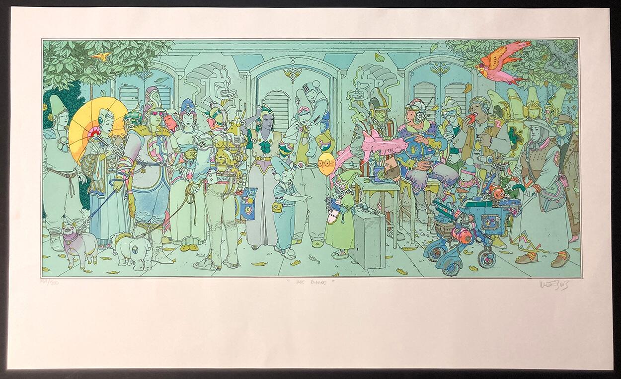 City of Fire with Starwatchers: The Jade Parade art by Moebius (Jean Giraud) and Geof Darrow