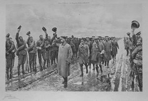The King at the Front in World War I (Artist's Proof) art by Fortunino Matania