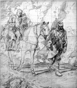 World War One Sketch 1 art by Fortunino Matania