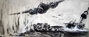Death Out of the Skies art by Neville Dear