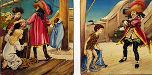 Peter Pan: Captain Hook Gets A Surprise (Two Panels) art by Nadir Quinto