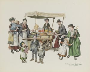 The Homemade Sweet Stall art by Ron Embleton