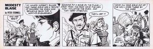Modesty Blaise daily strip #2194 - The Bomb on the Plane art by Enric Badia Romero