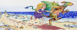 'Come on' said Alice: Alice in Wonderland 62 art by Philip Mendoza