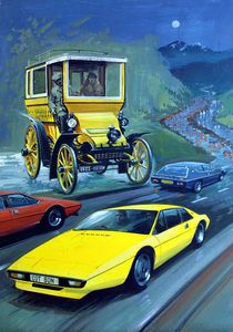 Cars Through the Ages art by Graham Coton