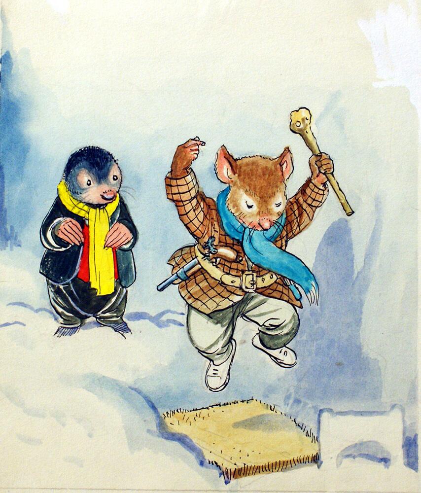 The Wind in the Willows: Rat and Mole Preparing to Fight art by Philip Mendoza