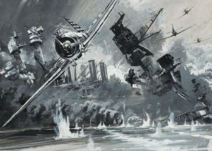 Pearl Harbour art by Graham Coton