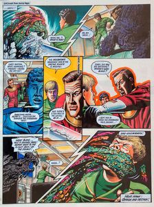 Dan Dare: 1990 - Cactus art by Keith Page
