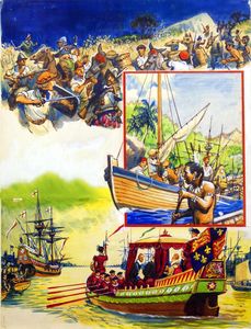 Drake's Voyages art by Eric Parker