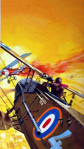 Thriller Picture Library cover 354  'DogFight Dixon and the Savage Sky' art by Pino Dell'Orco