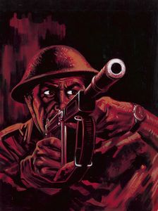 War Picture Library cover #156  'Raider Alert' art by Henry Fox