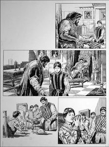 The Prince and the Pauper - Henry VIII (TWO pages) art by Bill Baker
