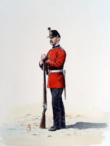 Military Uniforms - Private, Royal Marine Light Infantry art by Alix Baker