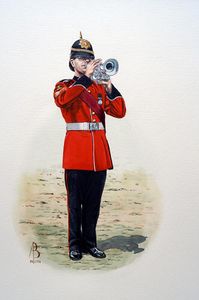 Military Uniforms - Sergeant, Princess of Wales' Royal Regiment art by Alix Baker