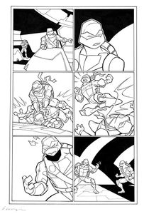 Teenage Mutant Ninja Turtles page 6 art by Bambos (Georgiou)
