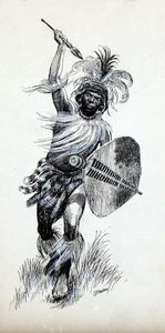 Warrior Charge art by Gerry Embleton