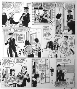 Please Sir! April Fool (TWO pages) art by Graham Allen
