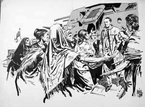 Heroes of the Red Cross Marcel Junot art by Neville Colvin