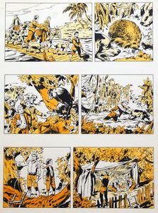Swiss Family Robinson 119 art by Santo D'Amico