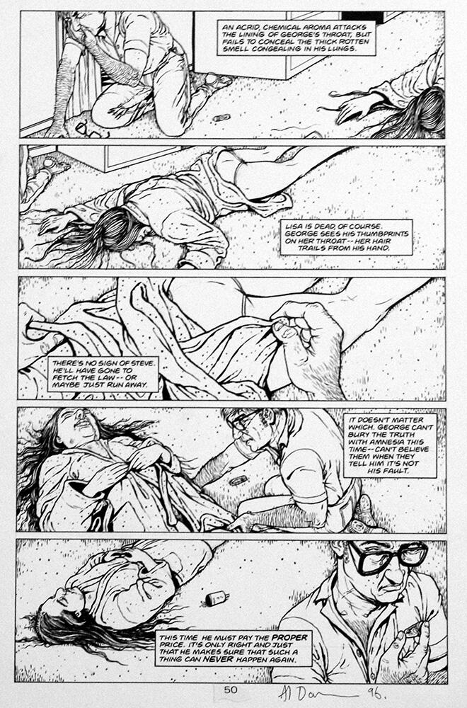 Tainted pg 50 art by Al Davison