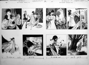 The Runaway Princess - The Princess Runs Away art by John M Burns