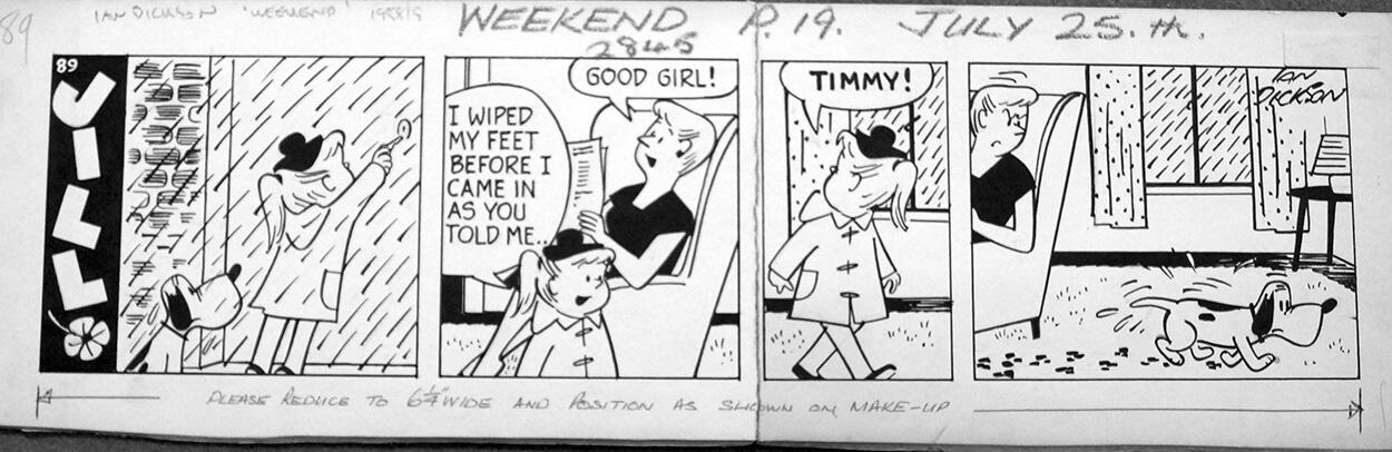 Jill daily strip art by Ian Dickson