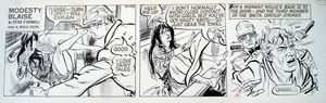 Modesty Blaise daily strip 6438 art by Neville Colvin