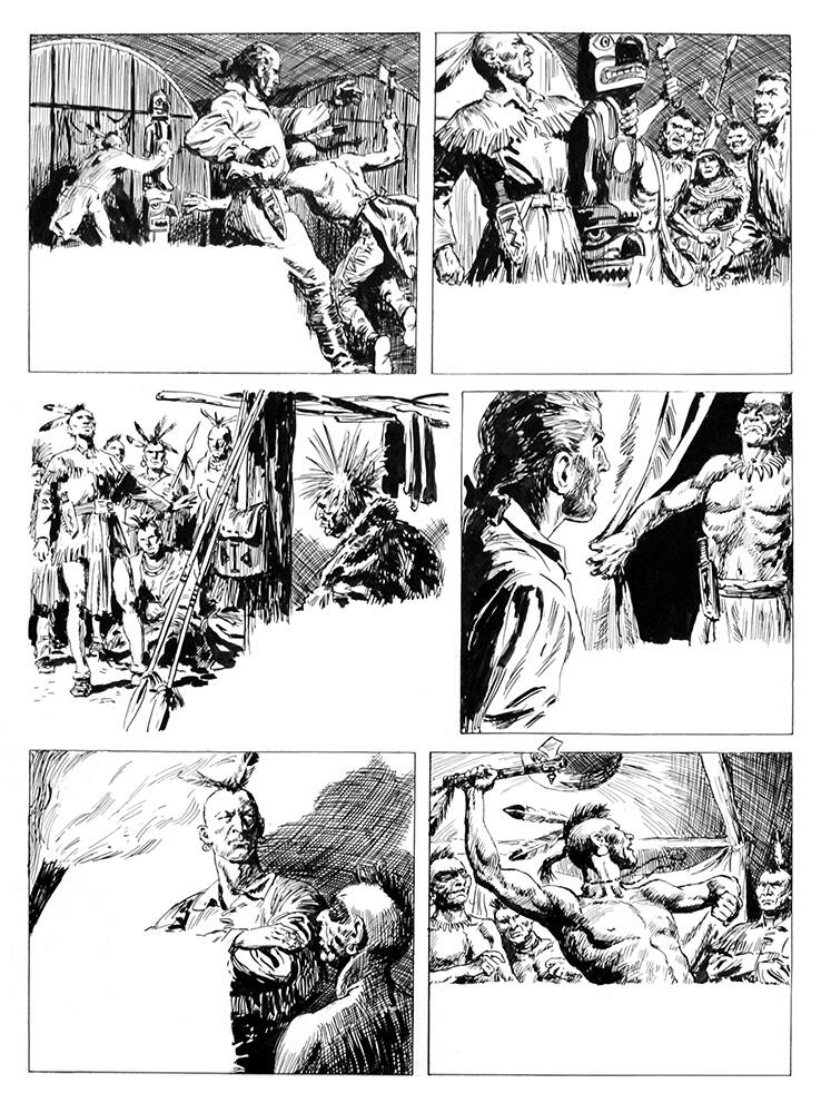 The Last of the Mohicans 17 art by Cecil Doughty