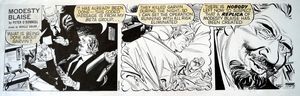Modesty Blaise daily strip 6446 art by Neville Colvin