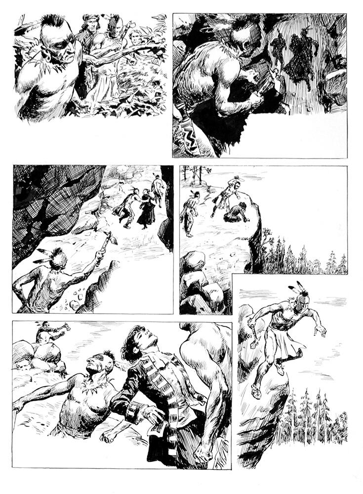 The Last of the Mohicans 27 art by Cecil Doughty