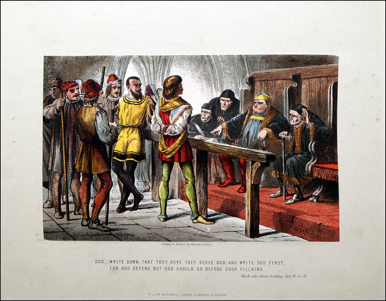 Scenes from Shakespeare - Much Ado About Nothing art by Robert Dudley
