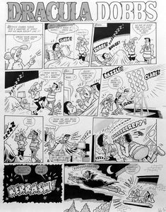 Dracula Dobbs: Floodlights art by Nigel Edwards