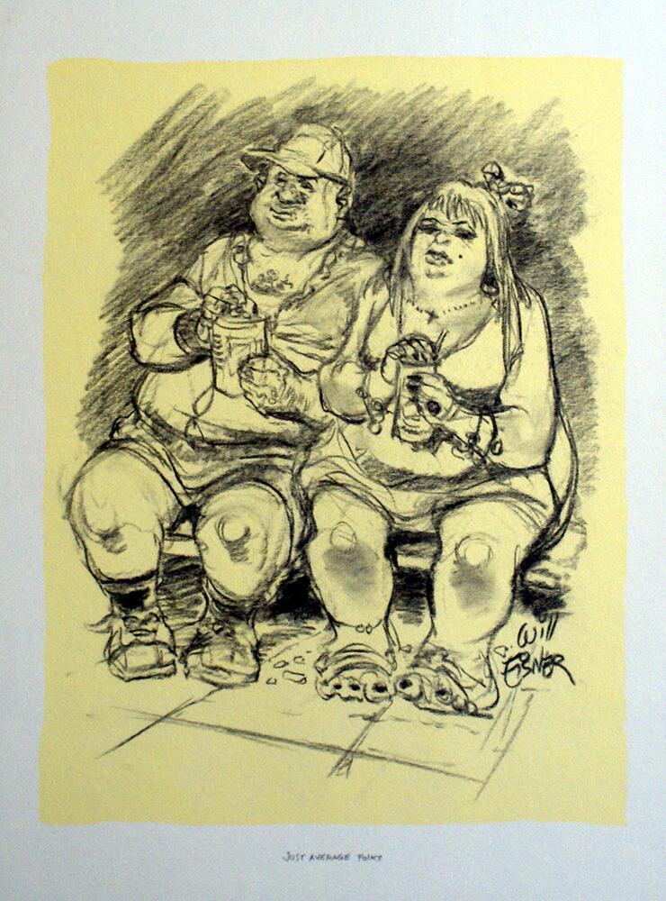 Just Average Folks art by Will Eisner