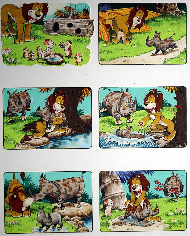 Leo the Friendly Lion: Bathtime art by Bert Felstead