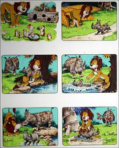 Leo the Friendly Lion: Bathtime art by Bert Felstead