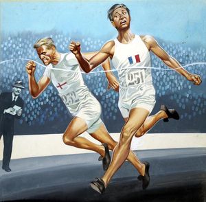 A Close Race art by Ron Embleton