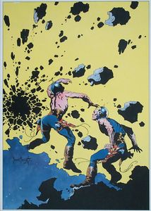 Famous Funnies #216 art by Frank Frazetta