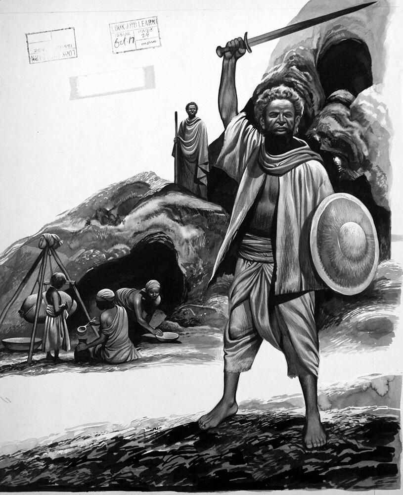 Qara Warrior art by Ron Embleton