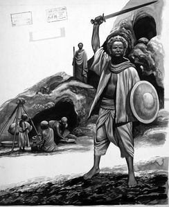Qara Warrior art by Ron Embleton