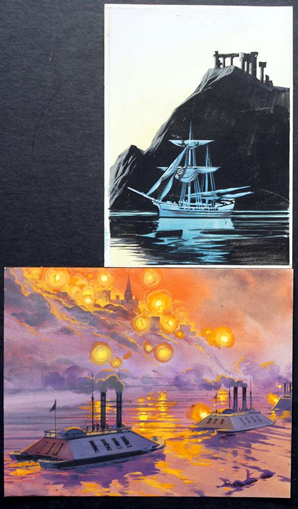 The Valiant Book Of Pirates - Smoke On The Water art by Ron Embleton