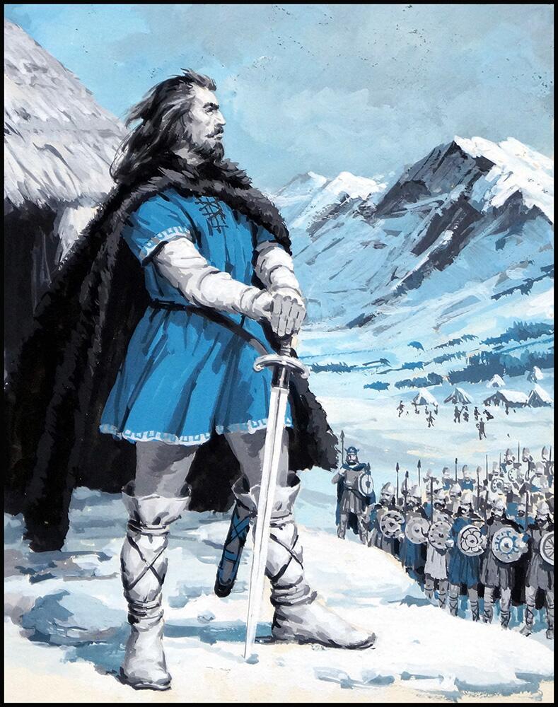 The Story of France - Vercingetorix art by Jack Keay