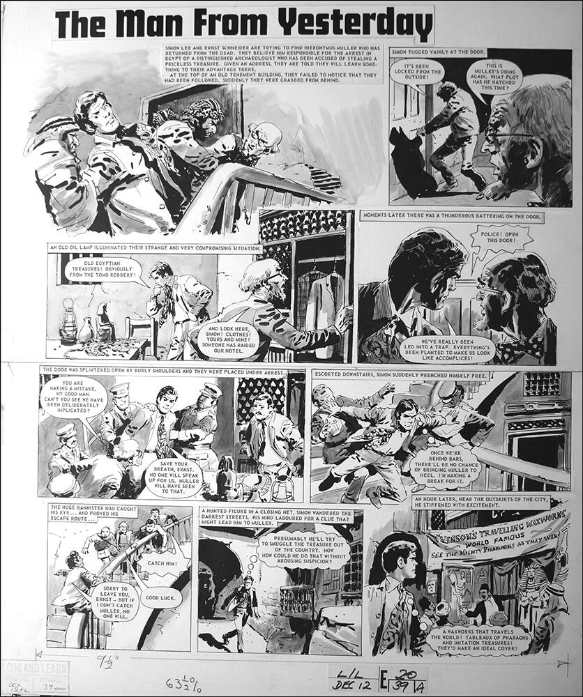 The Man From Yesterday - Waxworks art by Bill Lacey