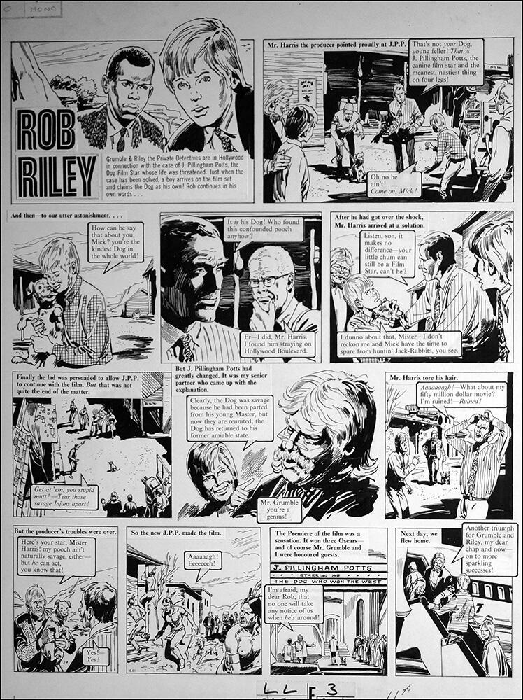 Rob Riley - The Dog Who Won the West art by Stanley Houghton