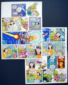 Gilbert The Alien - Lost In Time (TWO pages) art by Andy Lanning
